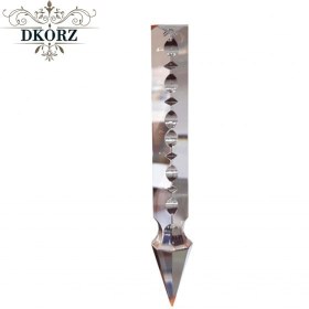 تصویر آویز چوب خطی یک رو One-sided linear wooden pendant