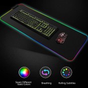 تصویر ماوس پد مخصوص بازی مدل RGB 80x30 RGB 80x30 gaming mouse pad