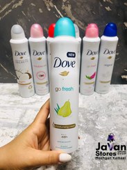 تصویر اسپری ضدتعریق مدل Go Fresh با عصاره گلابی حجم 250 میل داو Dove pear Go Fresh Womans Body Spray 250 ml