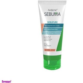 تصویر کرم ضدجوش آردن (Ardene) سری Sebuma مدل Sebopure رنگ بژ روشن وزن 30 گرم 