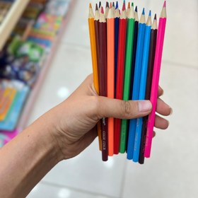 تصویر مداد رنگی 24 تایی مدل HJ-6824 