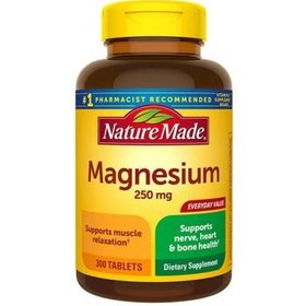 تصویر مکمل منیزیم نیچرمید 300tab Nature Made Nature Made Magnesium 250 mg