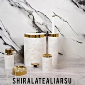 تصویر ست سرویس بهداشتی بتیس مدل G09 طرح سنگ مرمری 