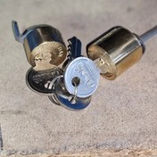 تصویر قفل حیاطی سیلندر کلید ساده 