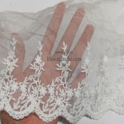 تصویر دانتل شیفون طرح ژورنالی (کد8) 