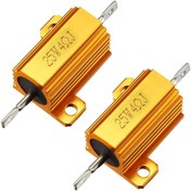 تصویر مقاومت طلایی ۲۵ وات ۱۰۰ اهم Metal housing resistor 25w 100R