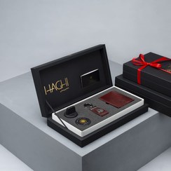 تصویر ست مهراز (جاکارتی، جاکلیدی ماه تولد، قهوه ای) 