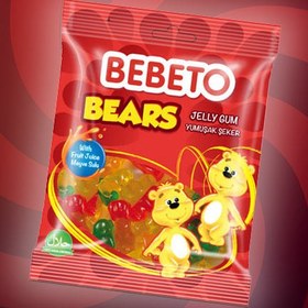 تصویر ببتو - پاستیل 80 گرم مدل خرسی Bebeto funny bears 80g