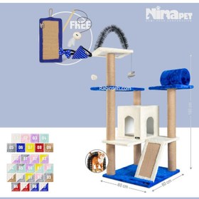 تصویر درخت گربه چهار طبقه نیناپت کد M Ninapet Cat Tree Code M