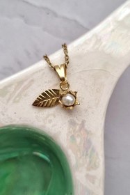 تصویر گردنبند نقره گل پنبه 