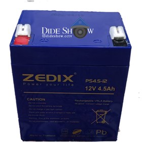 تصویر باتری UPS ژله ای/ ۱۲ ولت ۴.۵ آمپر ZEDIX UPS/ 12V 4.5Ah