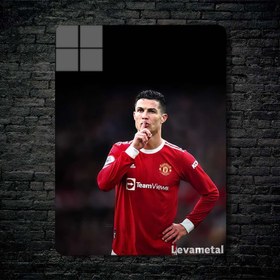 تصویر متال پوستر فوتبالی از کریس رونالدو Ronaldo Cr7 با کد A-114 