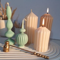 تصویر شمع شیاردار گنبدی 3 عددی 