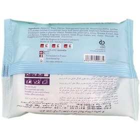 تصویر دستمال مرطوب بهداشتی بانوان پوست حساس یونی لند 20 عدد Uni Led Feminine Intimate Wet Wipe Sensit 20 Pcs