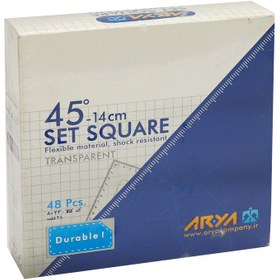 تصویر گونیا 45 درجه آریا Arya 8033 بسته 48 عددی Arya Code 8033 Ruler
