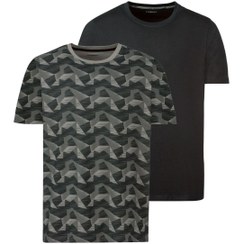 تصویر تی شرت آستین کوتاه مردانه لیورجی N25 مجموعه 2 عددی - S 