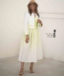 تصویر ست کت و دامن گره استایل مدل پسته 