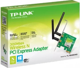 تصویر کارت شبکه اینترنال PCI-E آنتن دار TP-LINK TL-WN881ND 300Mbps TP-LINK TL-WN881ND 300Mbps Network Card