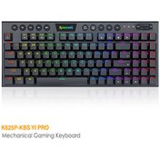 تصویر کیبورد مکانیکی گیمینگ ردراگون مدل Yi Pro K625P-KBS Redragon Yi Pro K625P-KBS Mechanical Gaming Keyboard