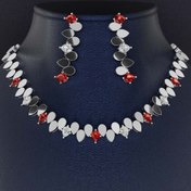 تصویر سرویس جواهر عروس الماس و یاقوت سرخ کد 21061 