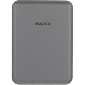 تصویر پاوربانک بی سیم مگنتی 5000 میلی آمپر مکسکو مدل MPB-P12 MAXCO 5000mAh Magnetic Wireless PowerBank MPB-P12