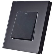 تصویر کلید تک پل با قابلیت تبدیل شیشه ای مشکی Livolo کلید تک پل با قابلیت تبدیل شیشه ای مشکی Livolo