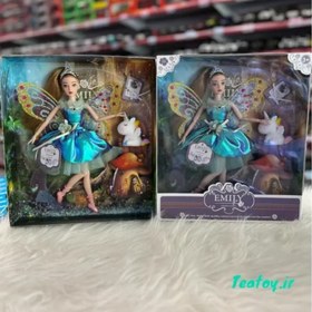 تصویر عروسک باربی مفصلی فرشته با پونی زیبا کد ۰۹۳ 