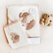 تصویر ست حوله 2 تکه طرح فیل برند مادرکر 