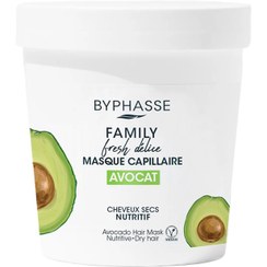 تصویر ماسک مو خانواده بایفاس با عصاره آووکادو مناسب موهای خشک Byphasse Family Fresh Delice Hair Mask Dry Hair 250ml