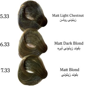 تصویر رنگ مو گرجس ۱۰۰ میل – سری زیتونی (Matt) - ۶.۳۳ Gorgeous Hair Color 100ml – Olive Series (M)