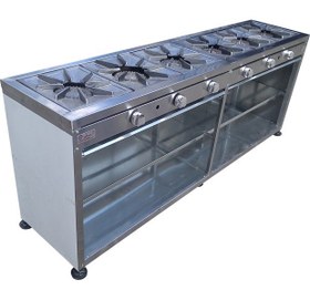 تصویر اجاق گاز 6 شعله خطی 