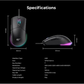 تصویر موس گیمینگ هویت Gamenote MS1038 Havit Gamenote MS1038 Gaming Mouse