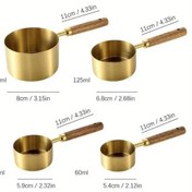 تصویر پیمانه های دسته چوبی طرح زارا وارداتی محصول برند معتبر Shengya - 15 