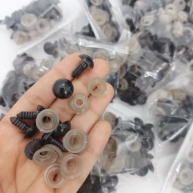 تصویر چشم واشردار مشکی سایز 12میل (10جفتی)(عمده و جزئی) 