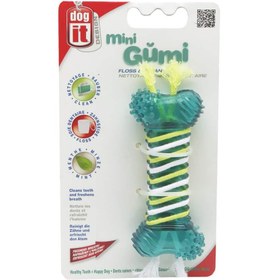 تصویر اسباب بازی استخوان جویدنی دور نخ هاگن سایز کوچک Dogit Gumi Dental Dog Toy Floss (Mini)