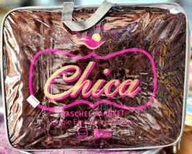 تصویر پتو تک نفره چیکا قهوه ای (عدد) 