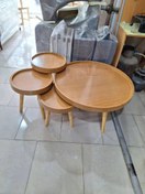 تصویر میز جلو مبلی گرد 