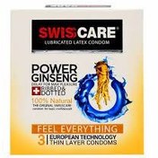 تصویر کاندوم مدل (Power Ginseng) Swisscare بسته 3 عددی 
