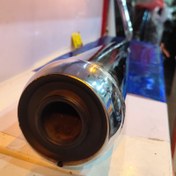 تصویر اگزوز تیزرو اس 500 دهانه گشاد کاربرات آبکاری عارفی 