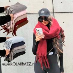 تصویر بیگ اسکارف وارداتی موهر لبه ریش ,ترند 