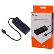 تصویر هاب 4 پورت USB 2.0 دی نت DT-423 