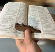 تصویر نگه‌دارنده صفحه کتاب مدل گربه 