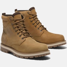 تصویر چرمی زرد مردانه ربات جاده Botton Mid Lace Up ضد آب تیمبرلند Timberland 