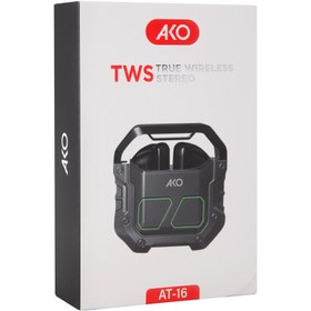 تصویر هندزفری بلوتوثی AKO مدل AT-16 AKO AT-16 Wireless Handsfree