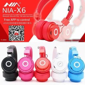 تصویر هدفون بی سیم نیا مدل X6 NIA X6 Wireless Headphones