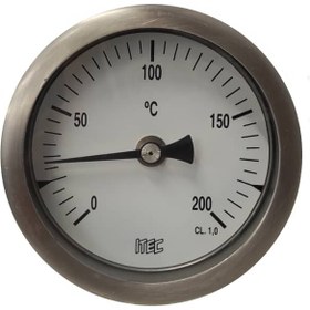 تصویر گیج دما T501 برند ITEC رنج 0 تا 200 T501-03-C20-R0-M10-ER-80-KX-114B-BG
