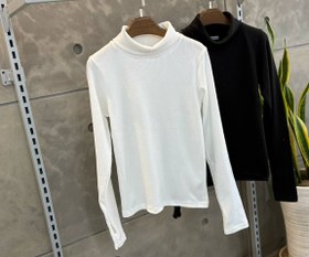 تصویر بلوز یقه اسکی - سفید 