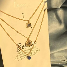 تصویر گردنبند چند لایه چشم نظر 