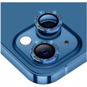 تصویر محافظ لنز شاین دار آبی - Iphone 11 Shiny Blue Lens Protector