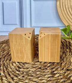 تصویر نمکدان جفتی بامبو کد ۶۳۱